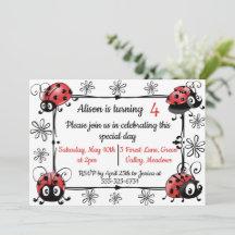 Whimsical Ladybugs Geburtstag