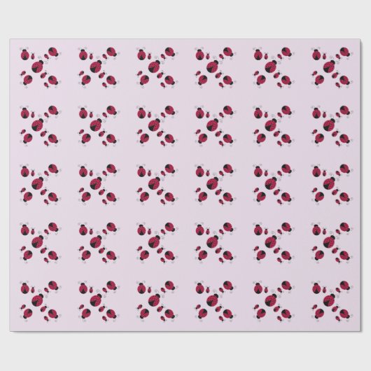 Whimsical Ladybugs Geschenkpapier (Flach)