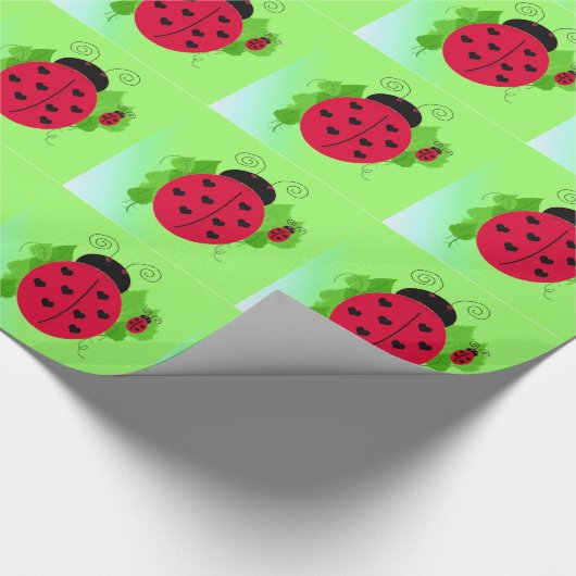 Whimsical Ladybugs Geschenkpapier (Ecke)