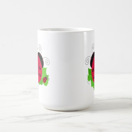 Whimsical Ladybugs Kaffeetasse (Mittel)