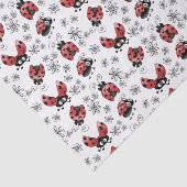 Whimsical Ladybugs mit Blume Seidenpapier (Ausschnitt)