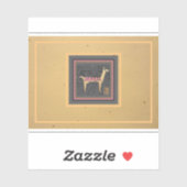 Whimsical Lama Vinyl Flasche Aufkleber (Blatt)