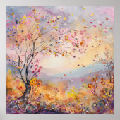 Whimsical Landscape Fantasy Wall Decoder Poster (Vorne)