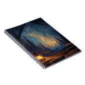 Whimsical Lantern Forest Sky Notebook Notizblock (Rechte Seite)