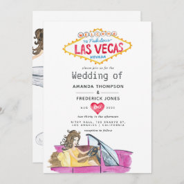 Whimsical Las Vegas Wedding Einladung