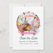 Whimsical Las Vegas Wedding Foto Save The Date (Vorderseite)