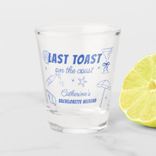 Whimsical Last Toast On The Coast Junggesellinnena Schnapsglas