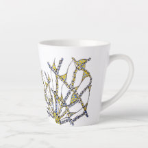 Whimsical Latte Tasse (Doodle - von Hand gezeichne