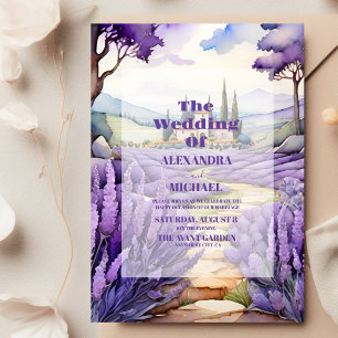 Whimsical Lavender Wedding Einladung