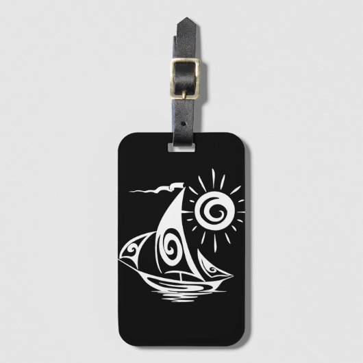 Whimsical Lazy Gepäckanhänger (Vorderseite Vertikal)