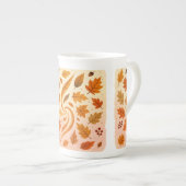 Whimsical Leaf Dance Porzellantasse (Vorderseite Rechts)