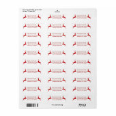 Whimsical Leaping Red Rentier (Vorne)