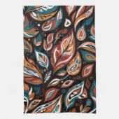 Whimsical Leaves Geschirrtuch (Vertikal)