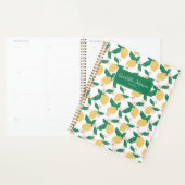 Whimsical Lemon Floral Personalized Planer (Anzeige)