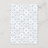 Whimsical Lemon Illustration | Blaues Brautparty Dankeskarte (Rückseite)