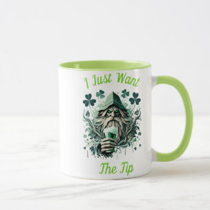 Whimsical Leprechaun Savoring a Brew Tasse