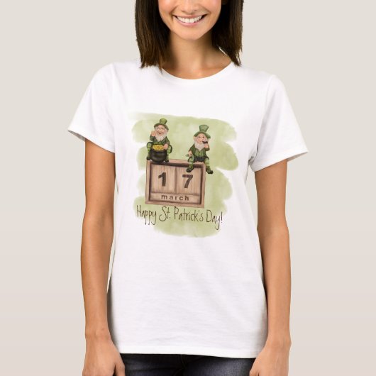 Whimsical Leprechauns St. Patrick's Day T-Shirt (Vorderseite)