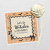 Whimsical Let's Go Hexen Halloween Junggesellinnen Serviette
