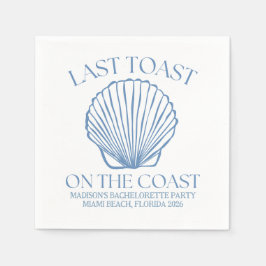 Whimsical letzten Toast an der Küste Serviette