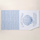 Whimsical letzten Toast an der Küste Strandtuch (Vorderseite)