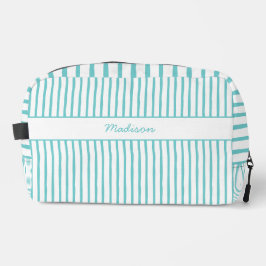 Whimsical letzten Toast auf der türkisfarbenen Ufe Waschbeutel