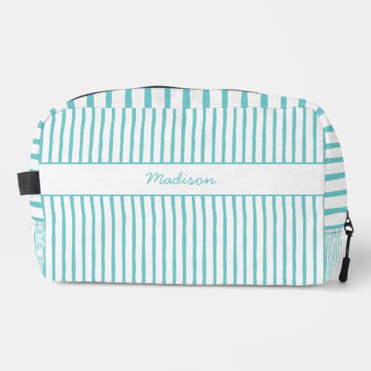 Whimsical letzten Toast auf der türkisfarbenen Ufe Waschbeutel (Vorderseite)