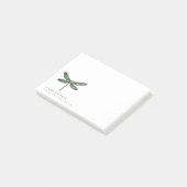 Whimsical Libelle Sagegrün ID1310 Post-it Klebezettel (angewinkelt)