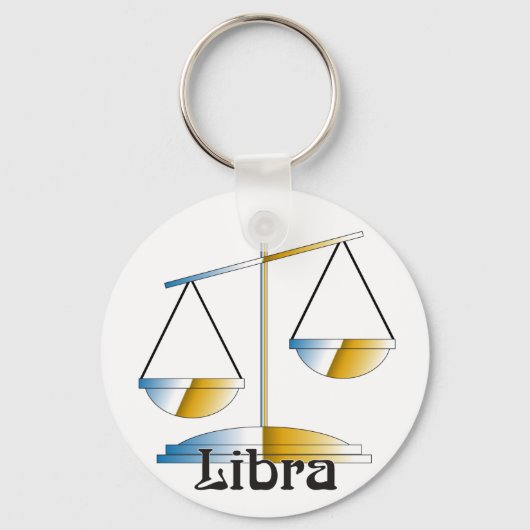 Whimsical Libra Schlüsselanhänger (Vorderseite)