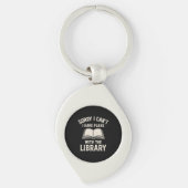 Whimsical Library Keychain Book Lover Gift Schlüsselanhänger (Vorderseite)