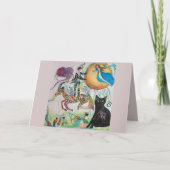 Whimsical Liebhaber der Fliegerei Karte (Vorderseite)