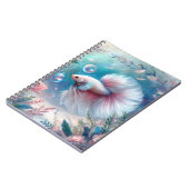 Whimsical Light Pink Betta Fish Notizblock (Linke Seite)