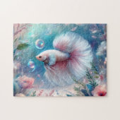 Whimsical Light Pink Betta Fish Puzzle (Horizontal)