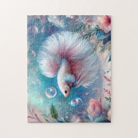 Whimsical Light Pink Betta Fish Puzzle (Vertikal)