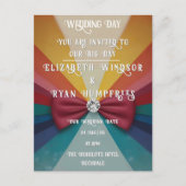 "Whimsical Light Pink Wedding Einladungen Glitzern (Vorderseite)