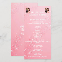 Whimsical Light Pink Wedding Glitzern