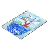 Whimsical Lighthouse Wasserfarbe ist ein leichtes Notizblock (Linke Seite)