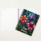 Whimsical Lila Blue Pink Blume Blume Planer (Anzeige)