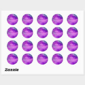 Whimsical Lila Dankeschön Stickers (Blatt)