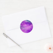 Whimsical Lila Dankeschön Stickers (Umschlag)