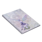 Whimsical Lila Fee Spiral Bound Note book Notizblock (Rechte Seite)