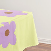 Whimsical Lila & gelb floral Retro fröhlich Tischdecke (Beispiel)