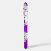 Whimsical lila Herz Blume Blumenname Case-Mate iPhone Hülle (Rückseite / Links)