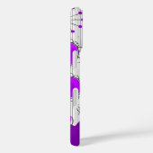 Whimsical lila Herz Blume Blumenname Case-Mate iPhone Hülle (Rückseite / Rechts)