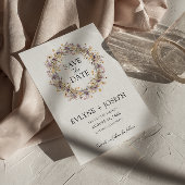 Whimsical Lila Pink Floral Moderne Boho Hochzeit Save The Date