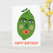 Whimsical Limon CUSTOMIZE IT Karte (Gelbe Blume)