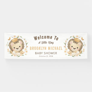 Whimsical Lion King Baby Dusche willkommen Banner
