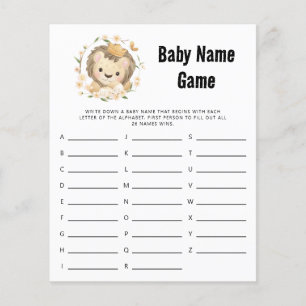Whimsical Lion King Baby Name Dusche Spiel