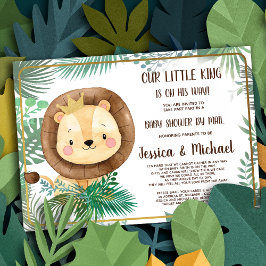 Whimsical Lion Party | Dusche per Post Einladung