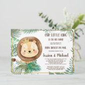 Whimsical Lion Party | Dusche per Post Einladung (Stehend Vorderseite)