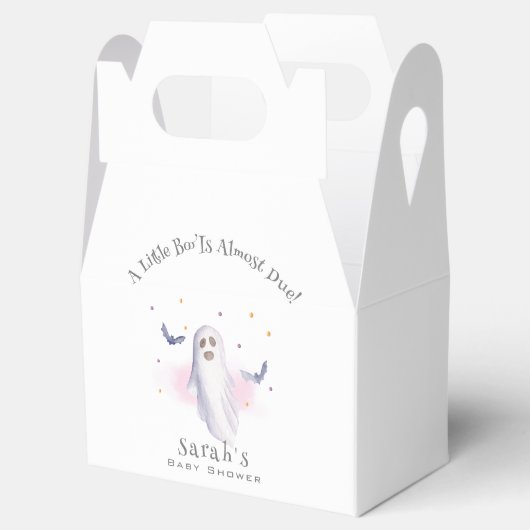 Whimsical Little Boo Halloween Baby Dusche Geschenkschachtel (Geöffnet)